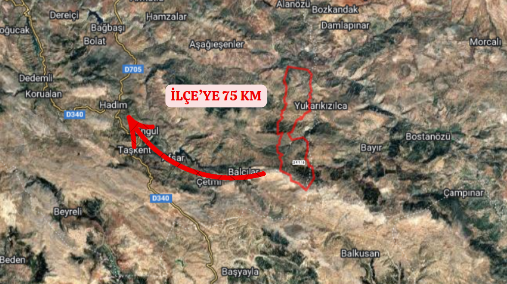 KONYA HADİM GÖYNÜKKIŞLA KÖYÜNDE 972 M² TARLA SATILIKTIR. - KONYA HADİM fotoğraf 7